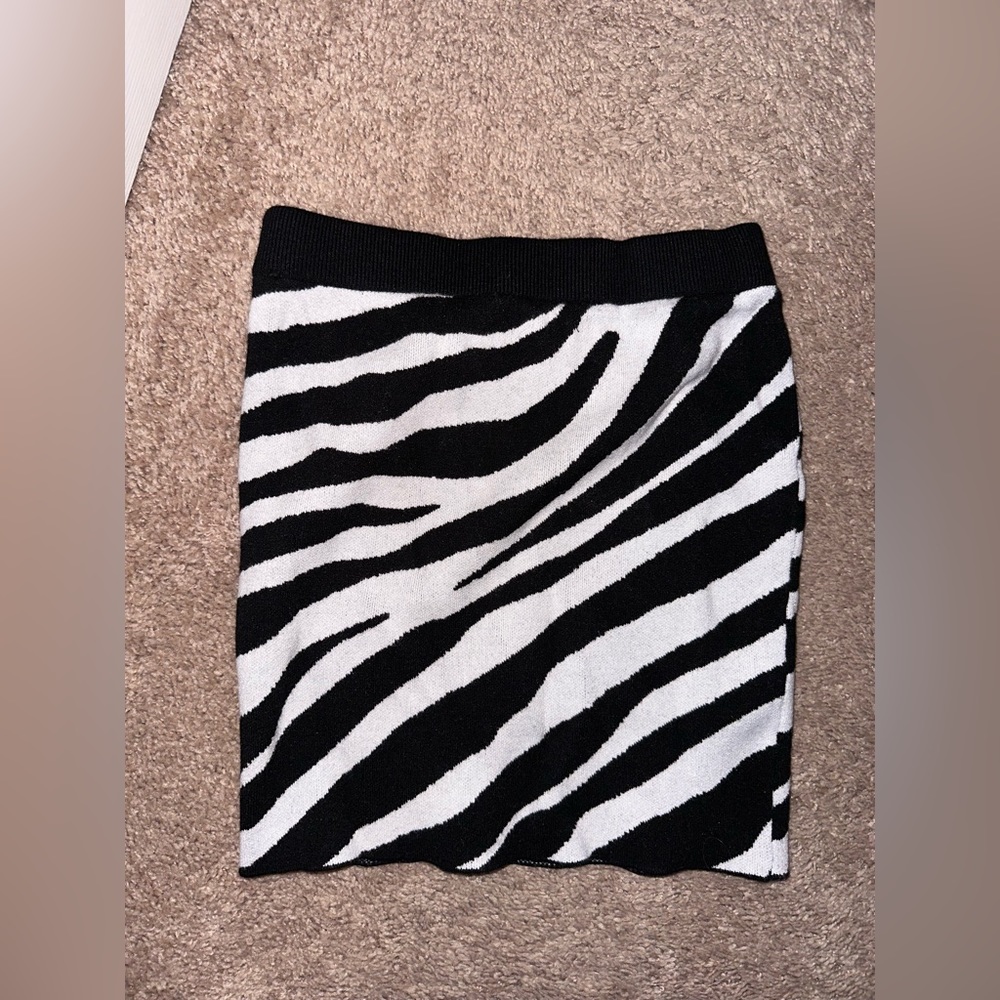 Zebra sweater SKIRT